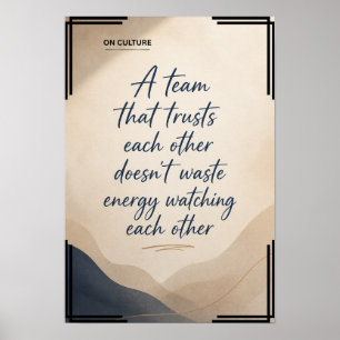 Poster zur Arbeitsplatzkultur