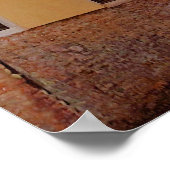 Poster zur Architektur der Brücke von Venedig (Ecke)