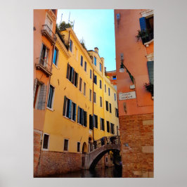 Poster zur Architektur der Brücke von Venedig