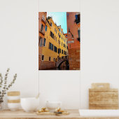 Poster zur Architektur der Brücke von Venedig (Küche)