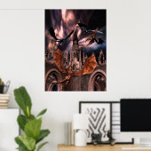 Poster zur Bekämpfung von Drachen (Heimbüro)