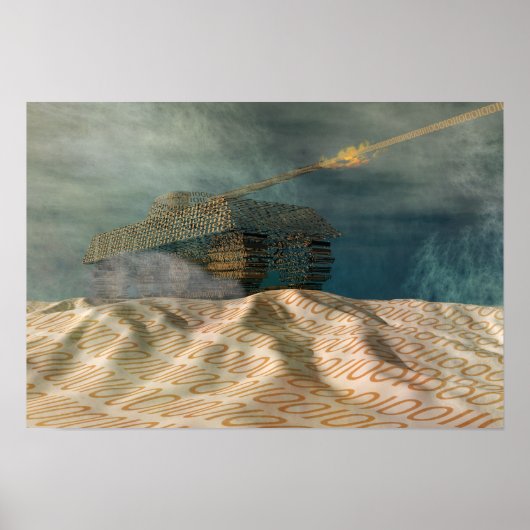 Poster zur Cyberkriegsführung (Vorne)