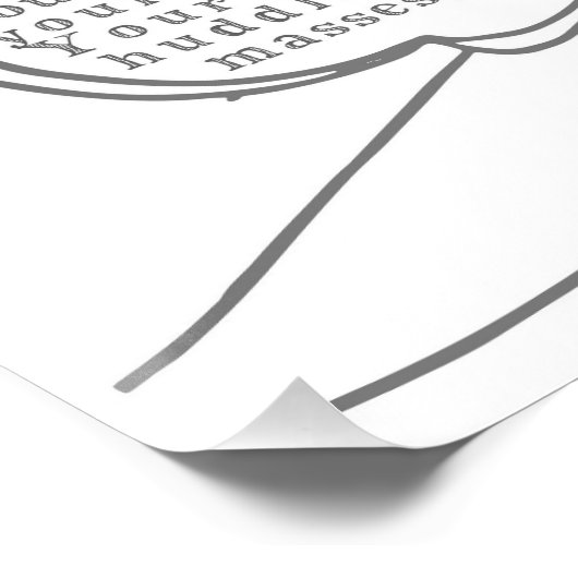 Poster zur Freiheit (Ecke)