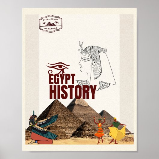 Poster zur Geschichte des alten Ägypten | Pyramide (Vorne)
