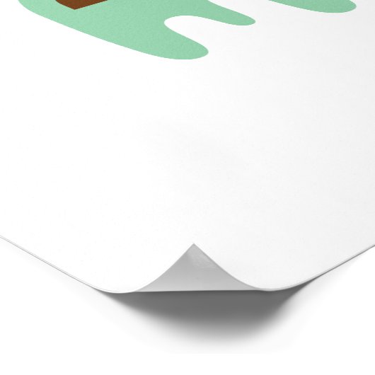 Poster zur klebrigen Situation (Ecke)