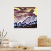 Poster zur Malerei der Südwestwüste (Küche)