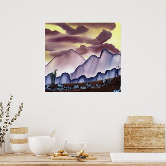 Poster zur Malerei der Südwestwüste (Küche)
