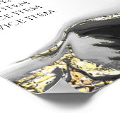 Poster zur Preisliste für schwarzes Marmordesign (Ecke)