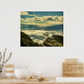 Poster zur Reflexion an der Küste (Küche)