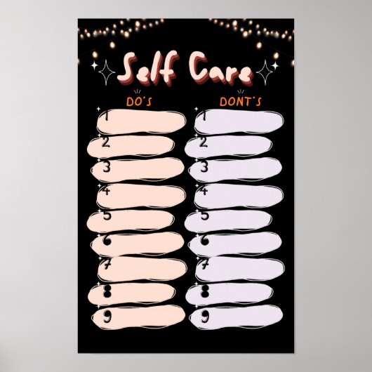 Poster zur Selbstversorgung (Vorne)