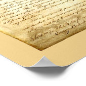 Poster zur Verfassung der Vereinten Staaten (Ecke)