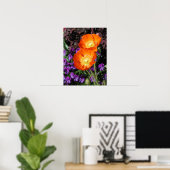 Poster, zwei Orange Island Poppies Poster (Heimbüro)