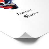 Posterart japanischer Koi-Fisch: Showa Poster (Ecke)