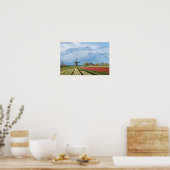 Posterdruck für Windmühle und Tulpen Poster (Küche)