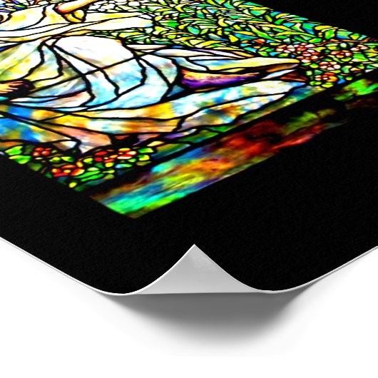 Posterfestes Glas - Tiffany 13 Poster (Ecke)