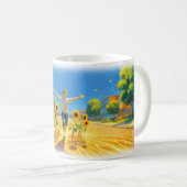 Posterglück: Briefkasten-Sonnenblumen-Freuden-Expl Kaffeetasse (VorderseiteRechts)