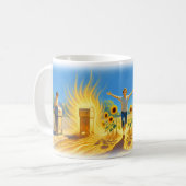 Posterglück: Briefkasten-Sonnenblumen-Freuden-Expl Kaffeetasse (Vorderseite Links)