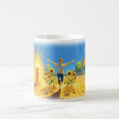 Posterglück: Briefkasten-Sonnenblumen-Freuden-Expl Kaffeetasse (Mittel)