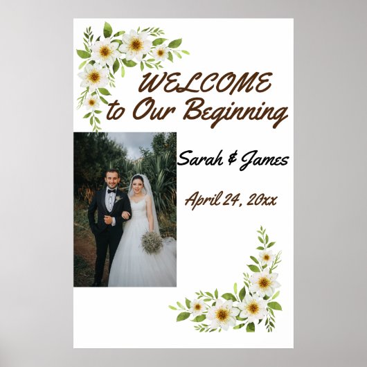 Posterhochzeit für Schaumbrett Poster (Vorne)