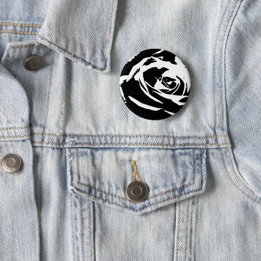 Posterisierte Rose Kunst Button (Beispiel)