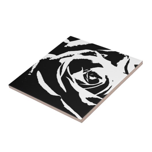 Posterisierte Rose Kunst Fliese (Seite)