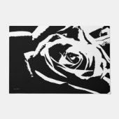 Posterisierte Rose Kunst Fußmatte (Vorderseite)