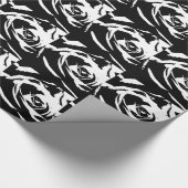 Posterisierte Rose Kunst Geschenkpapier (Ecke)