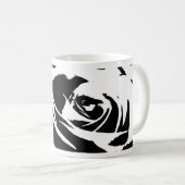 Posterisierte Rose Kunst Kaffeetasse (VorderseiteRechts)