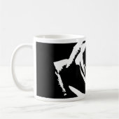 Posterisierte Rose Kunst Kaffeetasse (Links)