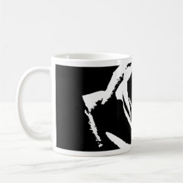 Posterisierte Rose Kunst Kaffeetasse