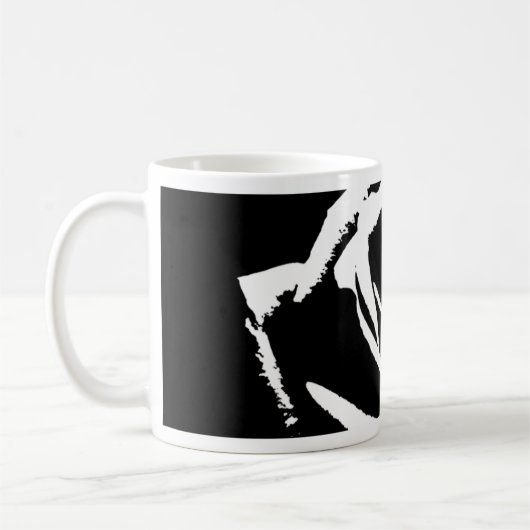 Posterisierte Rose Kunst Kaffeetasse (Links)