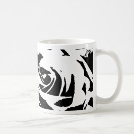 Posterisierte Rose Kunst Kaffeetasse