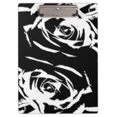 Posterisierte Rose Kunst Klemmbrett (Vorderseite)