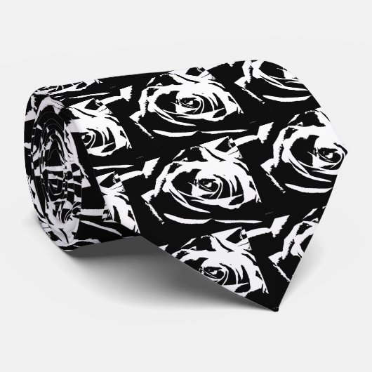 Posterisierte Rose Kunst Krawatte (Gerollt)