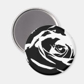 Posterisierte Rose Kunst Magnet (Vorderseite/Rückseite)