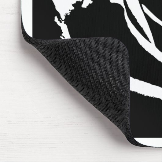Posterisierte Rose Kunst Mousepad (Ecke)