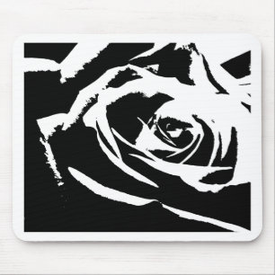 Posterisierte Rose Kunst Mousepad