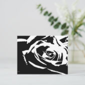 Posterisierte Rose Kunst Postkarte (Stehend Vorderseite)