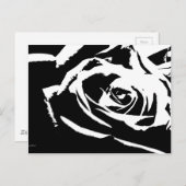 Posterisierte Rose Kunst Postkarte (Vorne/Hinten)