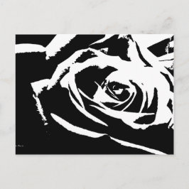 Posterisierte Rose Kunst Postkarte