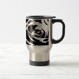 Posterisierte Rose Kunst Reisebecher