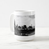 Posterized Chicago Skyline-Kaffee-Tasse Tasse (Vorderseite Links)
