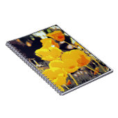 Posterized Poppies Digital Art Notebook Notizblock (Rechte Seite)