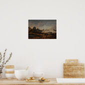 Posterlandschaft Fluss Van der Neer Poster (Küche)
