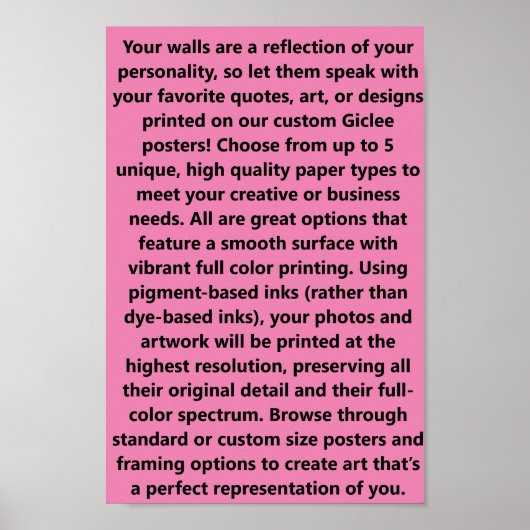 #PosterPrinting Paper Layout Poster (Vorne)