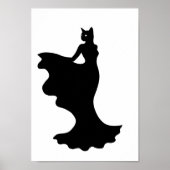 Posters Black and White Fashion Animal Poster (Vorne)
