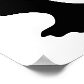 Posters Black and White Fashion Animal Poster (Ecke)