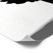 Posters Black and White Fashion Silhouette Poster (Ecke)