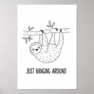Posters Black and White Funny Animal Quote Poster