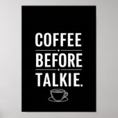 Posters Black and White Funny Quote Print Poster (Vorne)